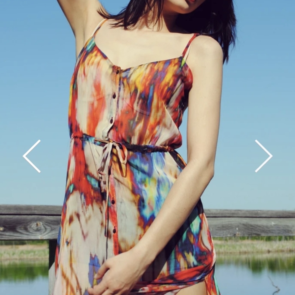Truth NYC flowy maxi dress sz small *B8 - Picture 2 of 10